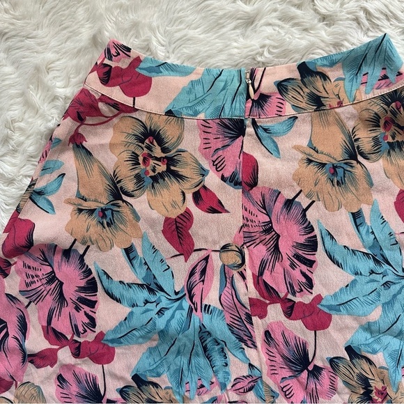 For Love And Lemons x Revolve Skirt in Floral Mini High Waist Multi XS NWT New - Picture 6 of 12